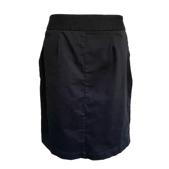 NYC Pencil Stretch Black Skirt Size 6 - Picture 2 of 6